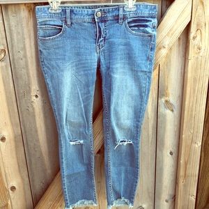 Free people destroyed ankle skinny jean